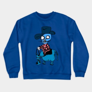 Blue Skull Cowboys Crewneck Sweatshirt